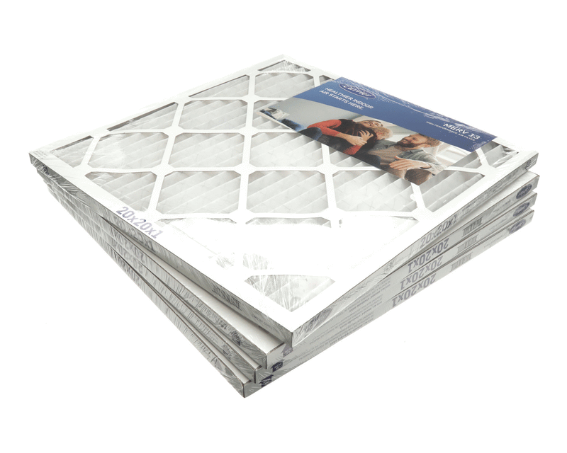 CARRIER 20X20X1-M13-C-P4 13 REPLACEMENT AIR FILTERS ENHANCE INDOOR AIR QUALITY TRAPPING HARMFUL PARTICLES LIKE DANDER DUST MOLD AND POLLEN.DIMENSIONS: 20-IN X 20-IN X 1-IN PLEATED FILTERSPACK OF 4MERV 13 FILTERS CATCH PARTICLES AS SMALL AS 0