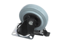FRI-JADO 9040497 SWIVEL CASTOR WITH BRAKE BLACK FORK TIRE SIZE Ø125