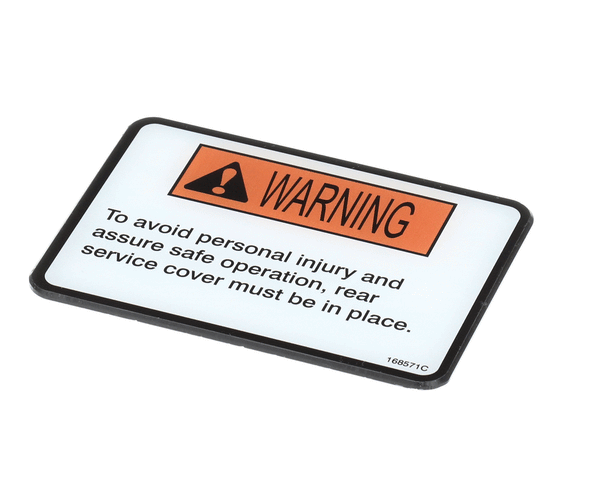 HENNY PENNY 168571 LABEL-SERVICE COVER
