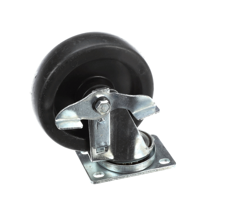 KASON 6C525001HDPTLB PLATE MOUNT CASTER W 5-IN WHEEL & B
