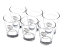 SYNESSO 1.7781 SYNESSO SHOT GLASS WHITE 'S' LOGO 3 OZ 6 PACK