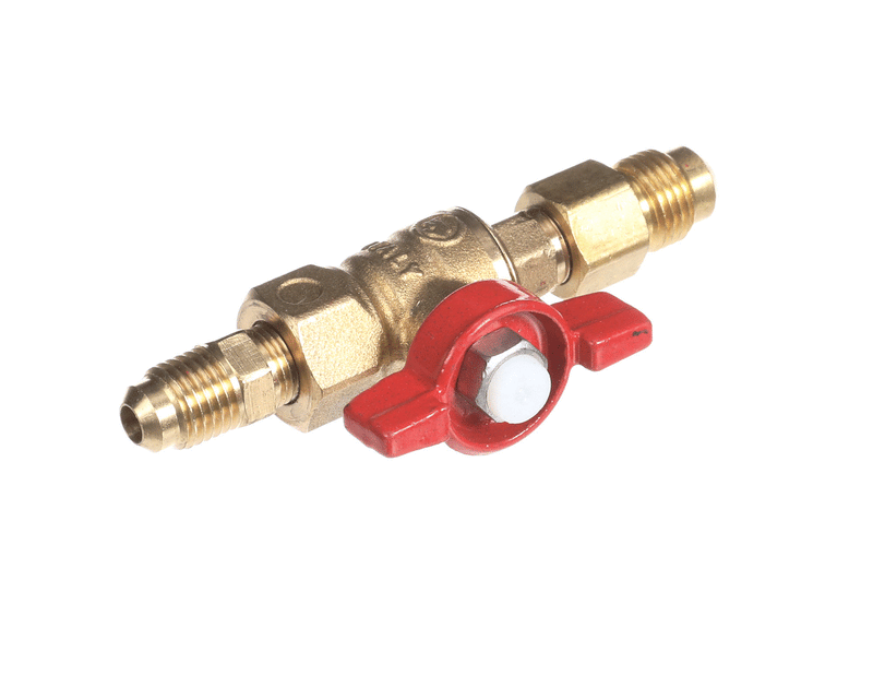 SYNESSO 2.5450 ASSEMBLY STEAM BALL VALVE RED HANDLE AND FITTINGS