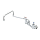 T&S B-0230-24DJ-CR FAUCET 8 WALL MOUNT CERAMAS 24 DOUBLE-JOINT S