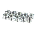 UNOX KRC1018A 12 ZINC PLATED ELASTIC CLAMP 10 PCS KIT
