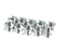 UNOX KRC1018A 12 ZINC PLATED ELASTIC CLAMP 10 PCS KIT